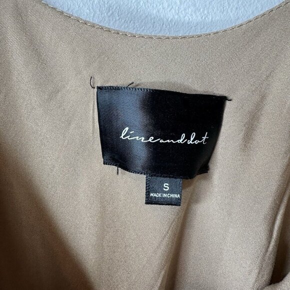 Line & Dot Revolve Slip Dress Womens S Sleeveless Midi Satin Fairy Coquette Y2K - Picture 7 of 14